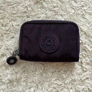 Kipling Dark Purple Zip Cardholder